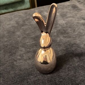 Elegant Silver Rabbit Figurine